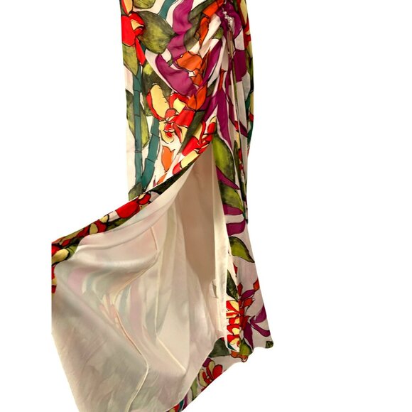 Ungaro $995 Ambrose One Shoulder Floral Maxi Dress XS NWT - Picture 6 of 12